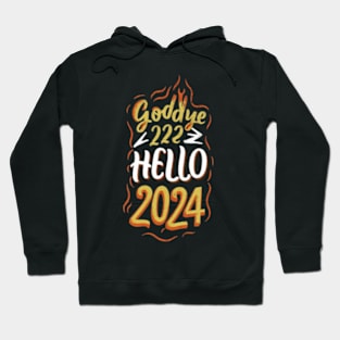 Goodbye 2023 hello 2024 Hoodie